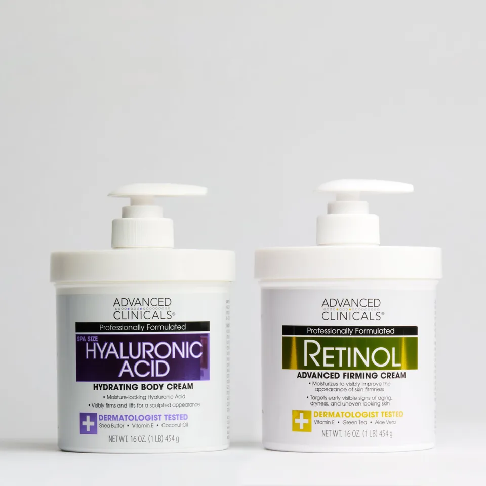 Advanced Clinicals Retinol Hyaluron Body Cream Set glättend