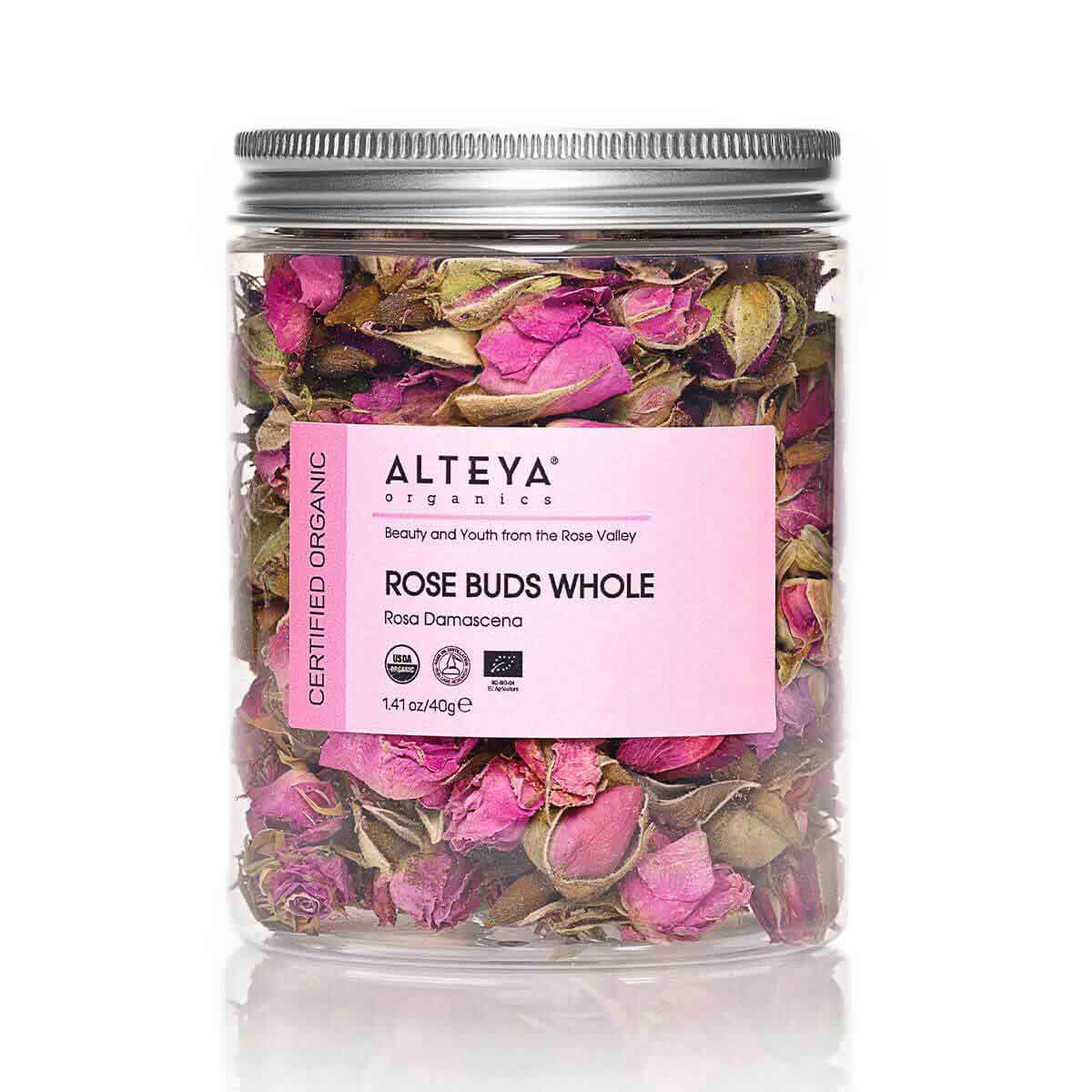 Alteya Rosenknospen Bio-Kräutertee ganze Blüten 40g