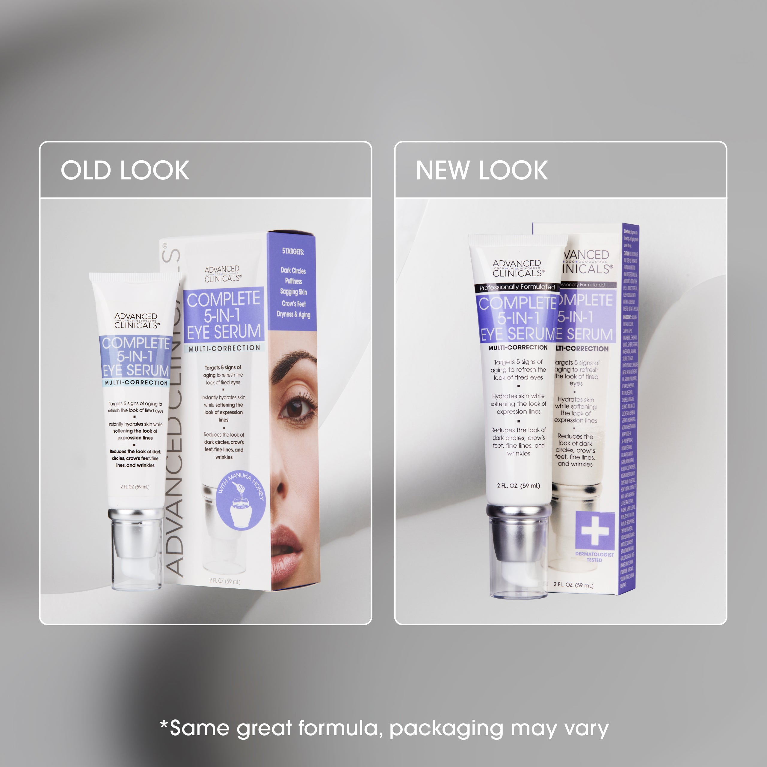 Advanced Clinicals 5-in-1 Augenserum Peptide