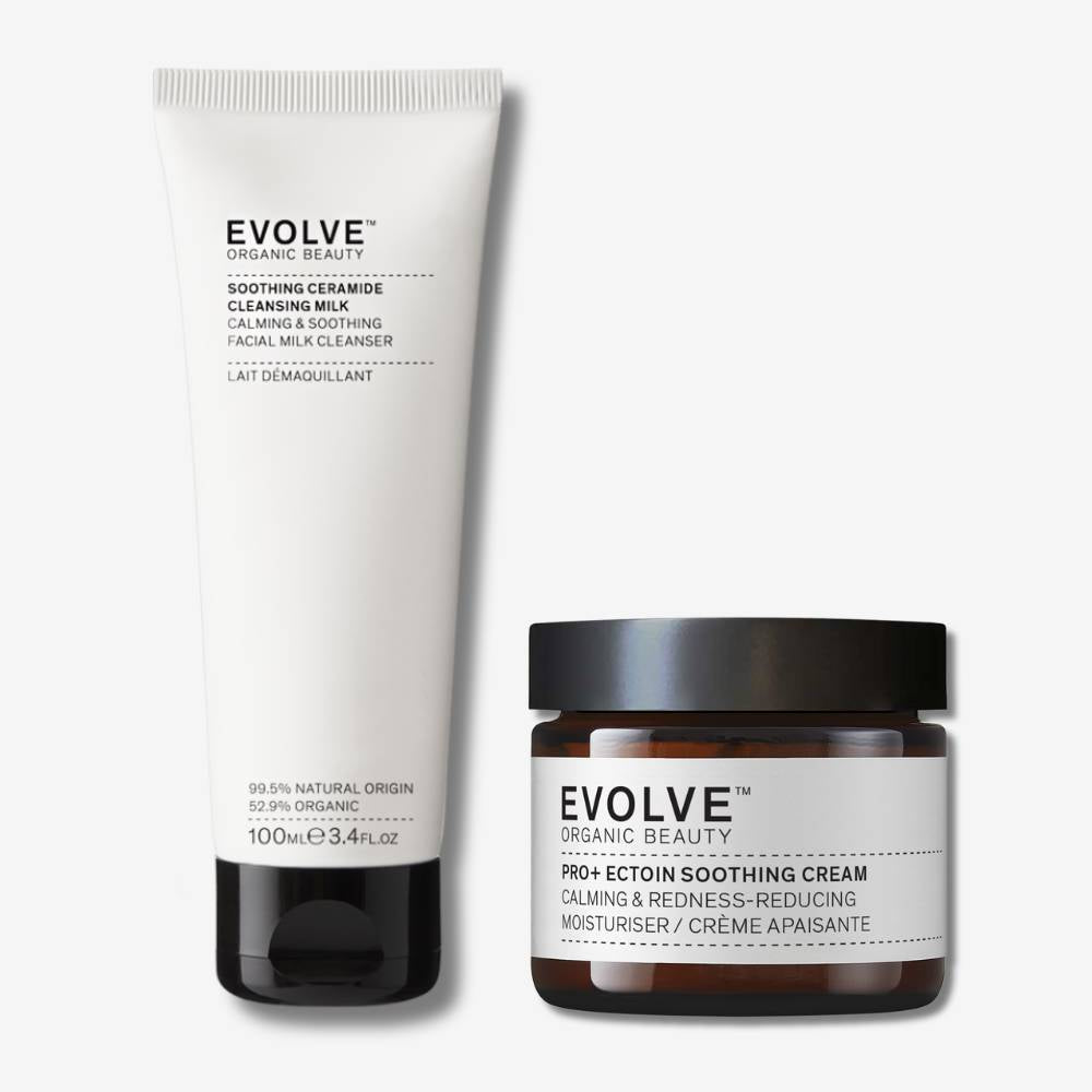 Evolve Sensitive Rescue Duo Gesichtscreme Reinigungsmilch