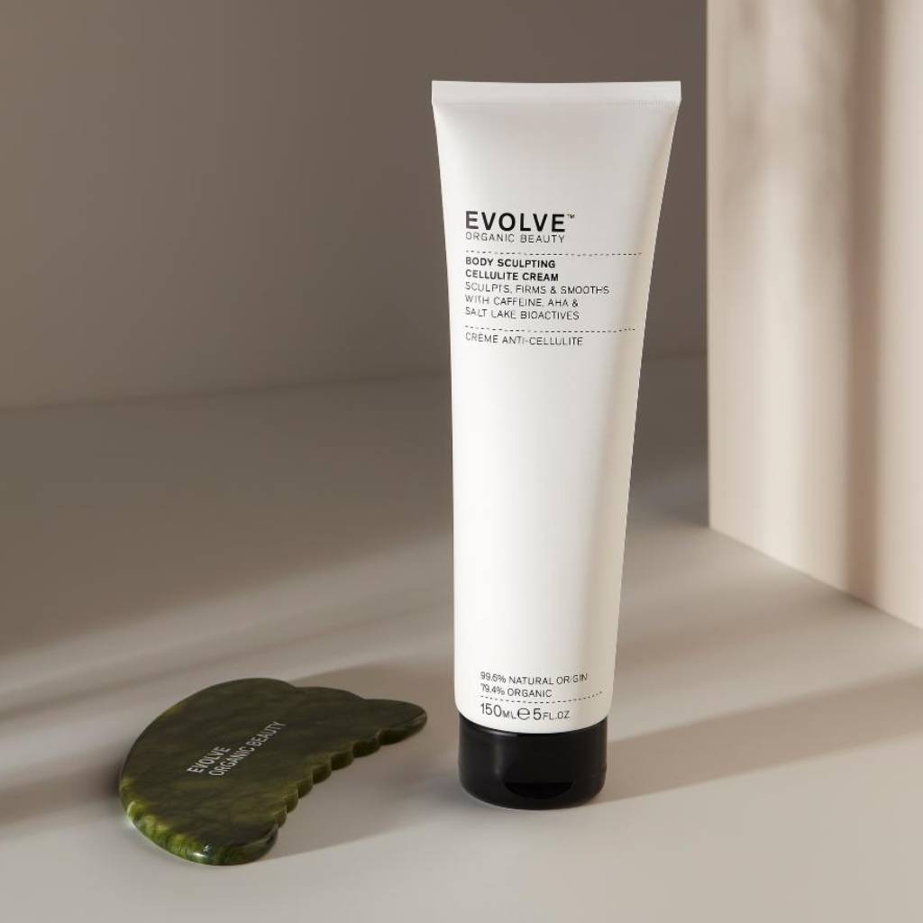 Evolve Organic Beauty Body Sculpting Duo Creme + Gua Sha