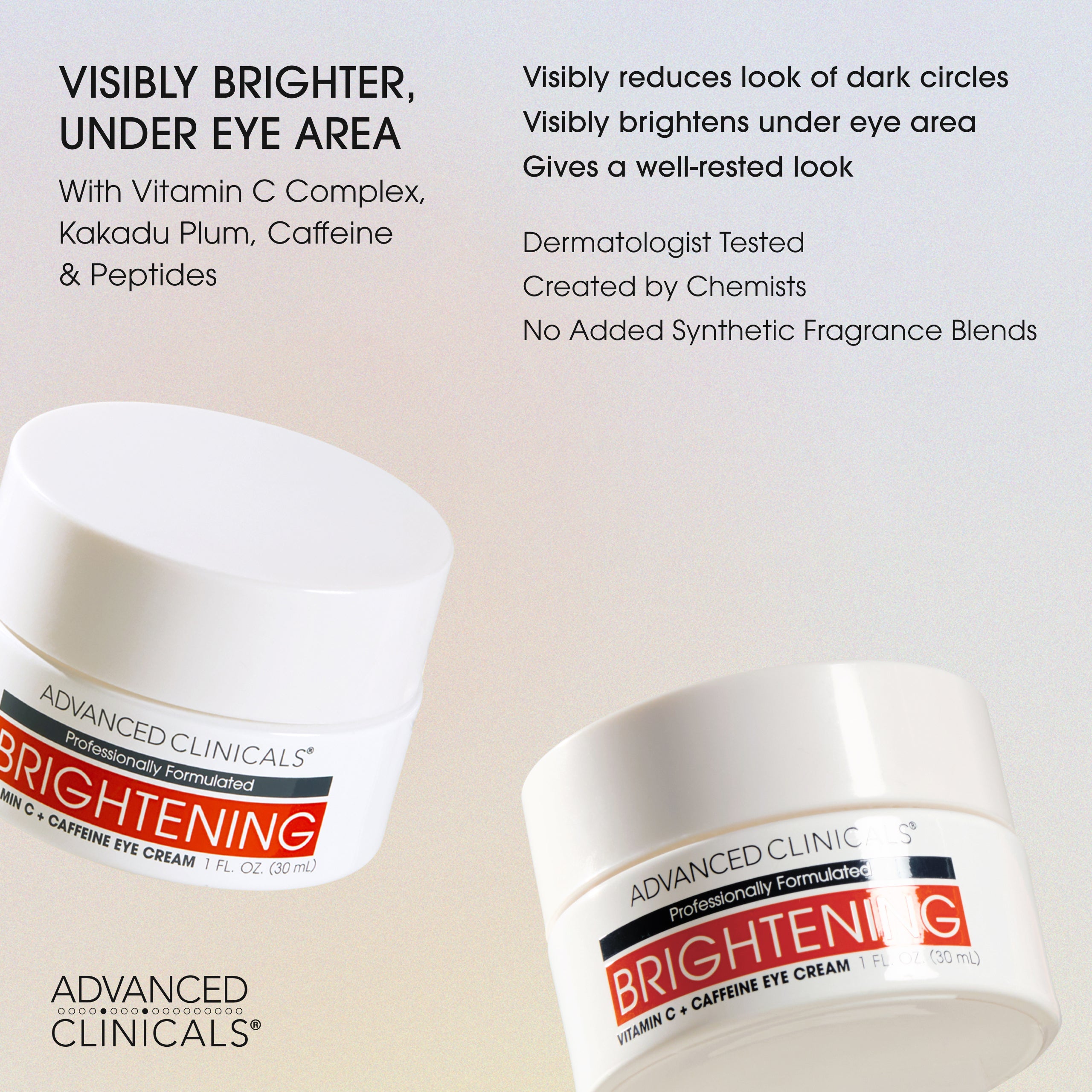 Advanced Clinicals Vitamin C Augencreme gegen Augenringe
