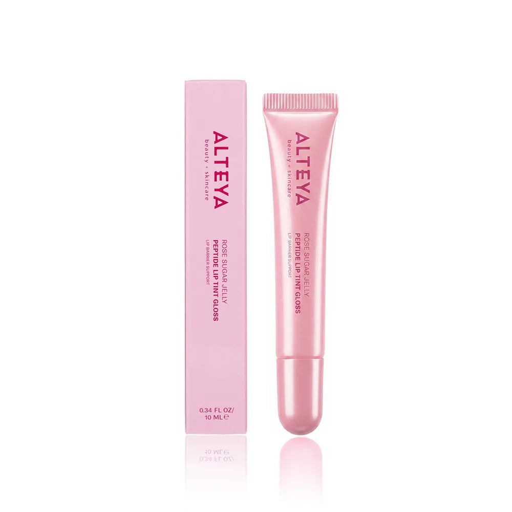 Alteya Organic Lip Care Peptide Lip Tint Gloss Rose Sugar 10 ml