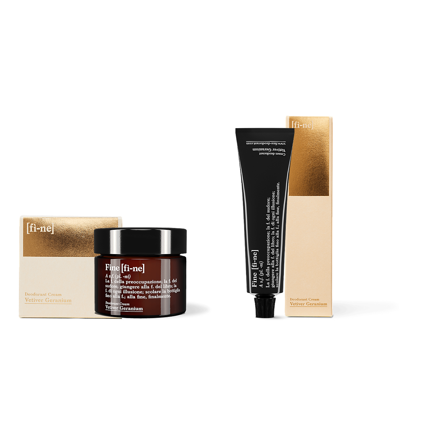 fine Sets Deocreme Set Tiegel+Tube Vetiver Geranium
