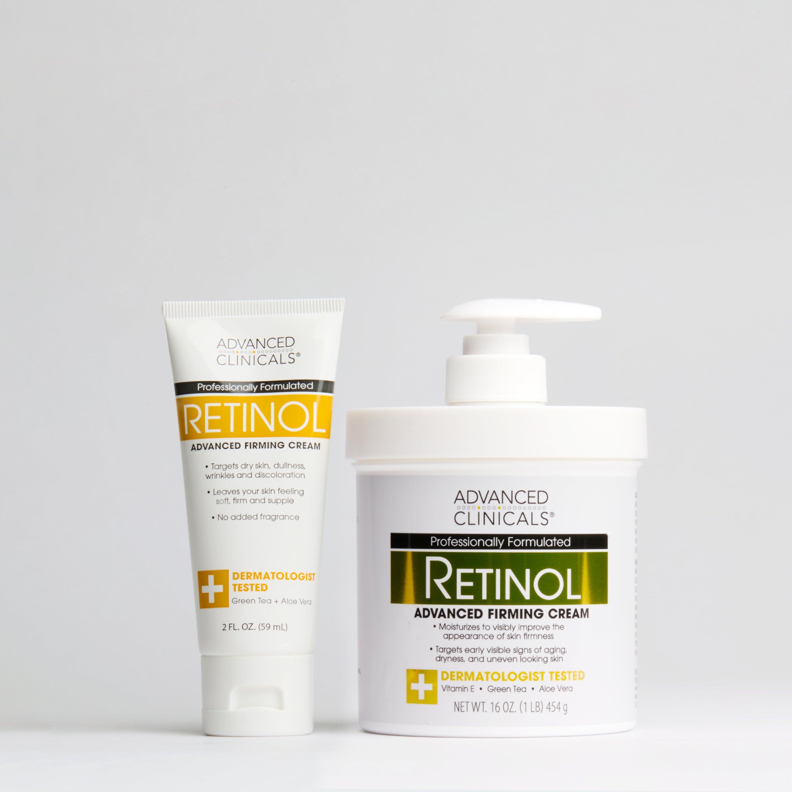 Advanced Clinicals Retinol Körpercreme Set straffend Aloe Vera