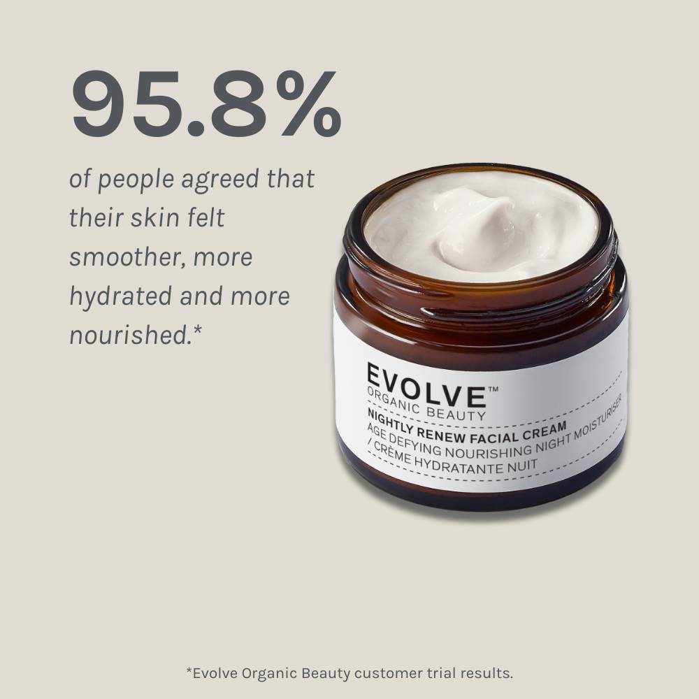 Evolve Organic Beauty Nightly Renew Facial Cream Nachtcreme Reisegröße