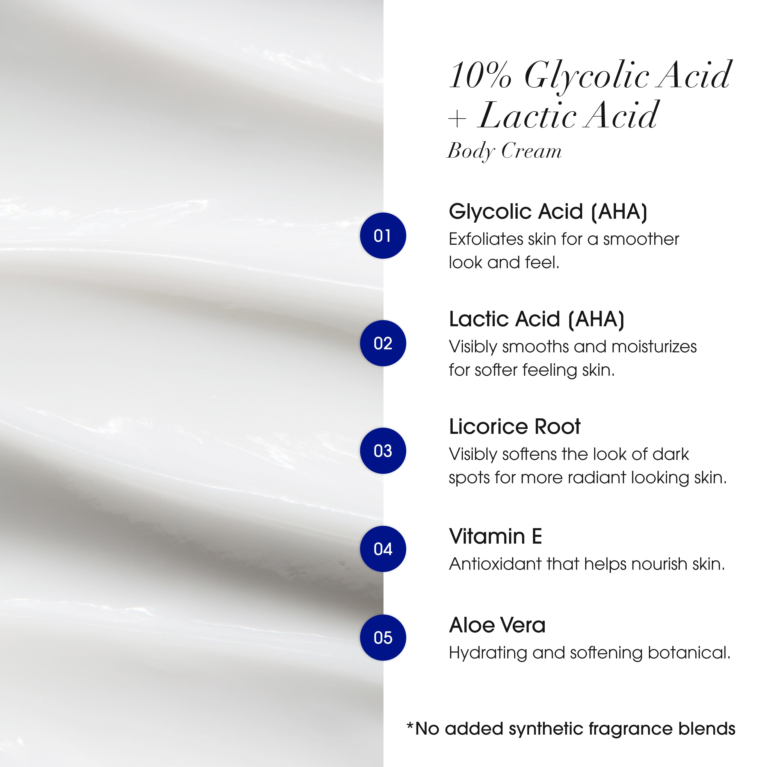 Advanced Clinicals 10% Glycolic Körpercreme mit Milchsäure