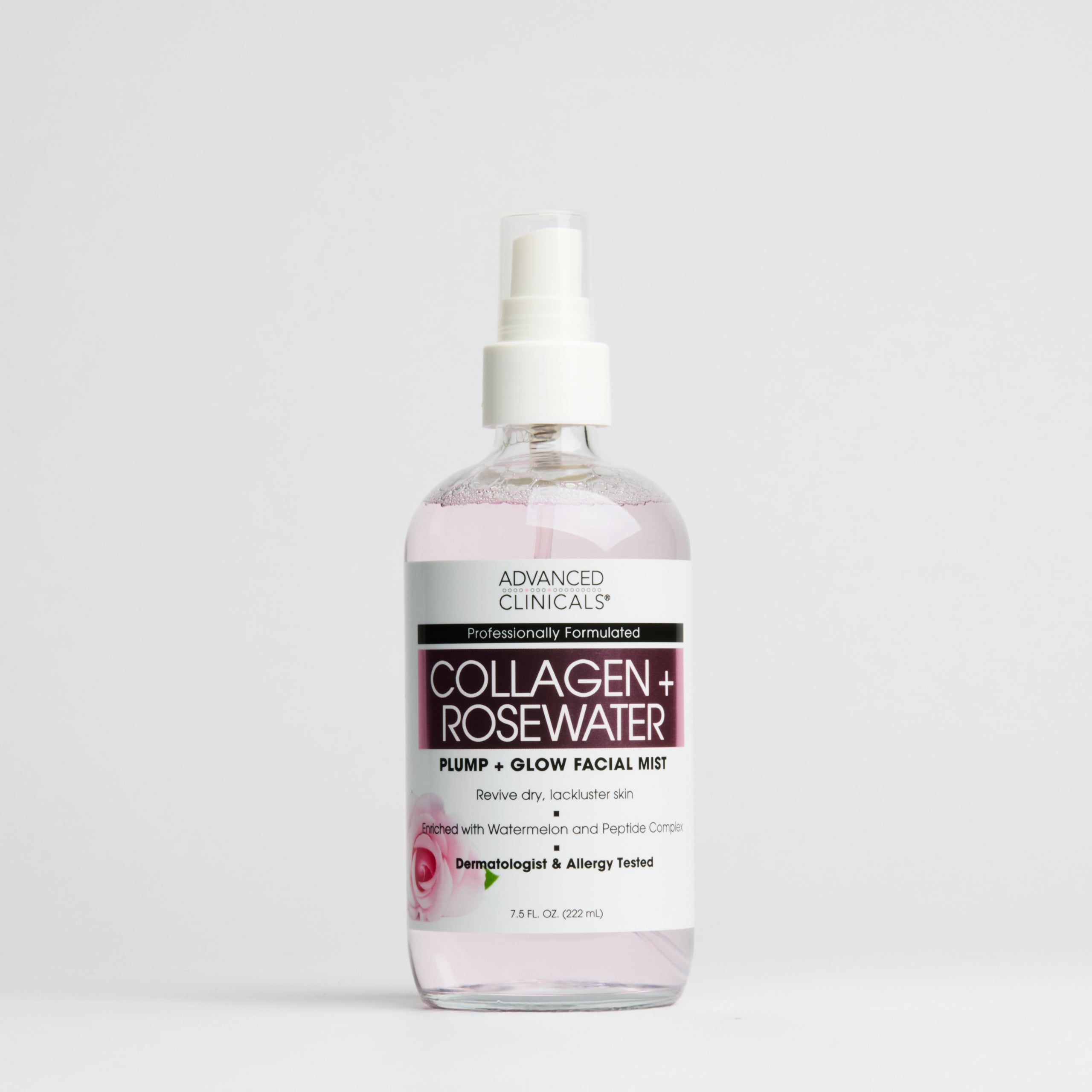 Advanced Clinicals Collagen Rosewater Face Mist Spray