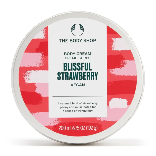 The Body Shop Blissful Strawberry Body Cream 200 ml Erdbeere
