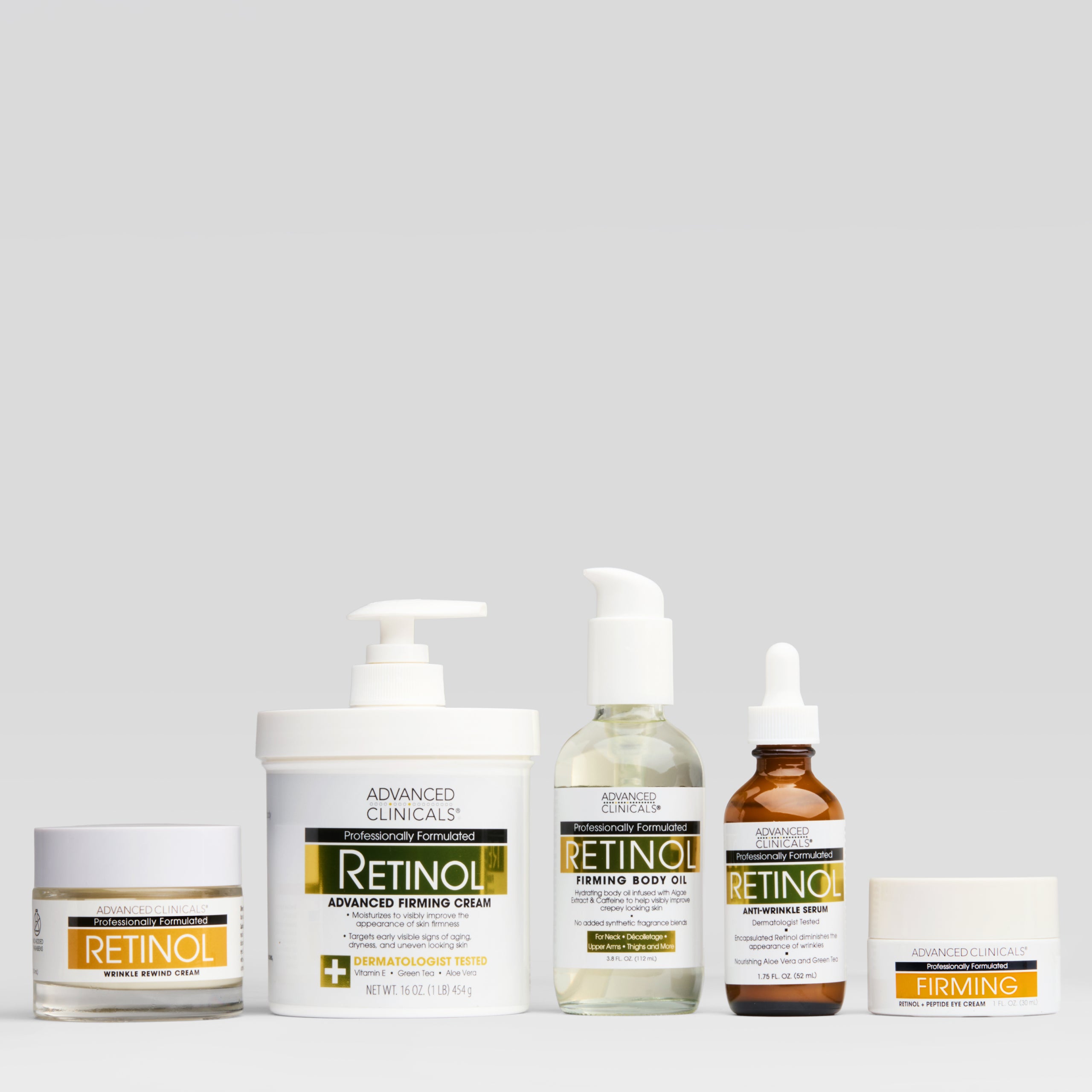 Advanced Clinicals 5-Step Retinol Bundle Pflegeset 5tlg Gesicht Körper