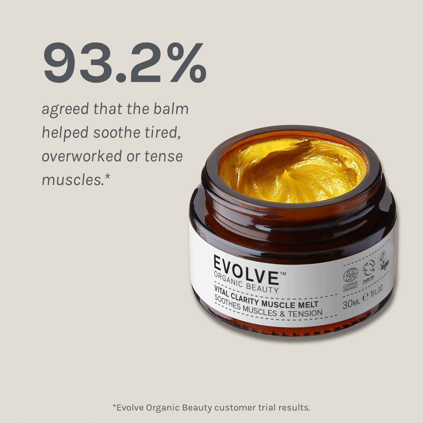 Evolve Organic Beauty Vital Clarity Muscle Melt Balm Arnika