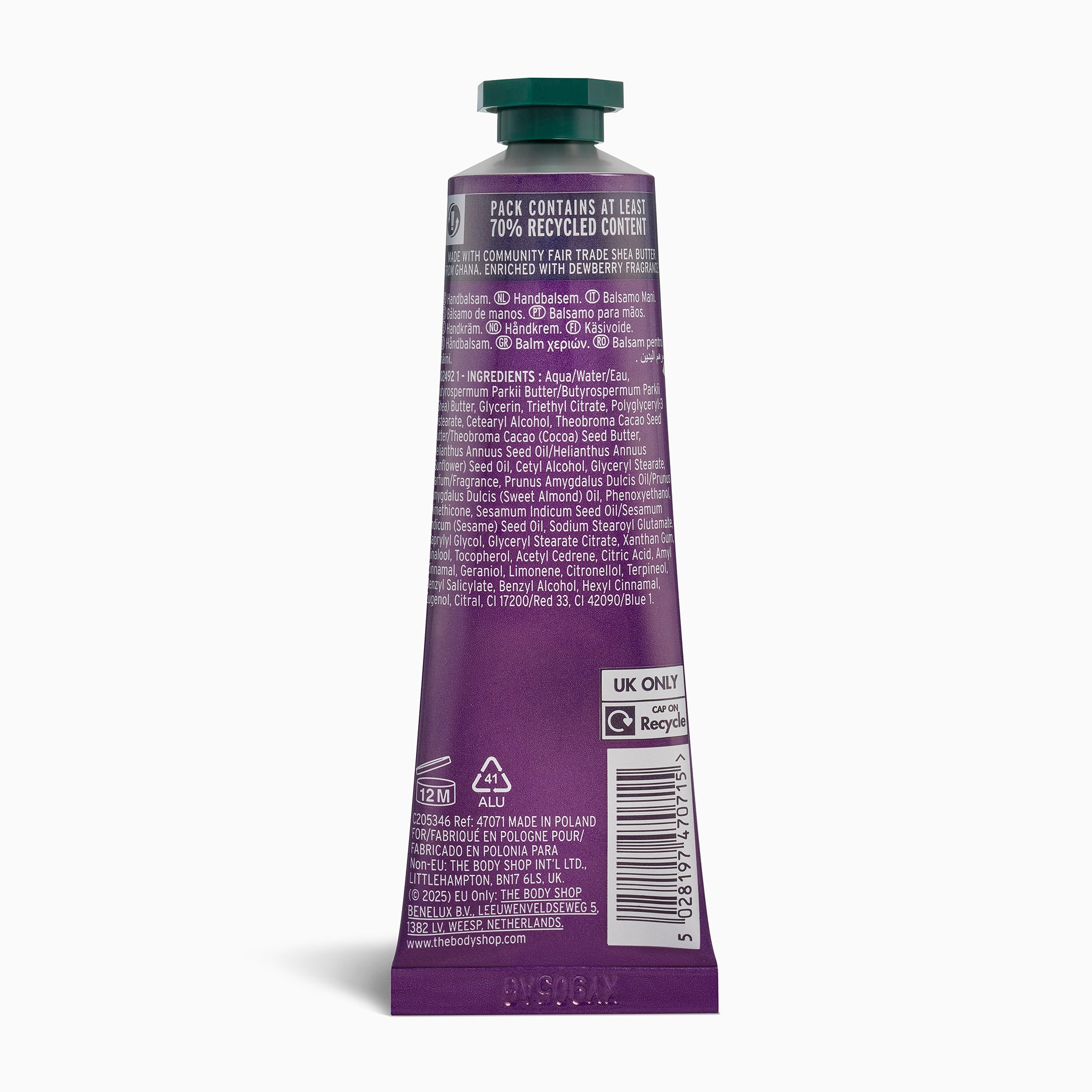 The Body Shop Dewberry Hand Balm Handcreme 30 ml fruchtig-blumig