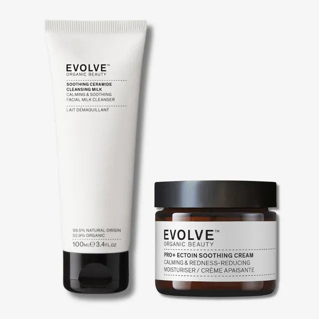 Evolve Sensitive Rescue Duo Gesichtscreme Reinigungsmilch